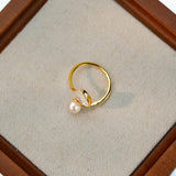 Anello Avvolgente Open Duo Pearl