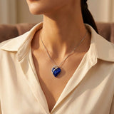 Delavina™ - Collana in Argento con Ciondolo a Cuore in Zaffiro