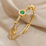 Elore™ - Bracciale con smeraldo