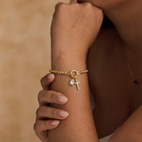 Immacolata™ - Bracciale Croce con Pietra del Mese