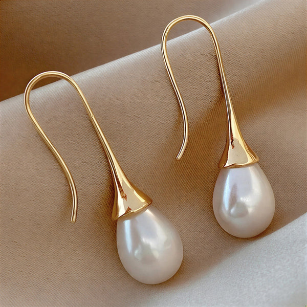 Pendientes de perlas clásicos