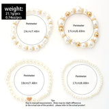 Set di Braccialetti Impilabili con Perle da 8
