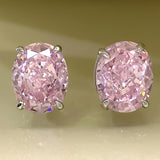Orecchini Eterni in Oro Bianco con Zirconia