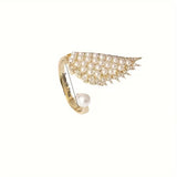 Anello con Ali di Perla Angelica