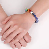 Braccialetto Memoriale Ponte Arcobaleno – Regalo con 7 Perle Chakra per la Perdita di un Animale