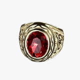 Anello in Oro Rubino Inciso