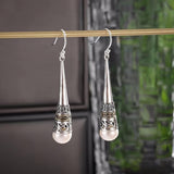 Orecchini a Pendente Vintage con Perle Talisman