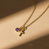 Serafina™ - Collana a Croce con Pietra Nascosta