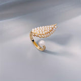 Anello con Ali di Perla Angelica