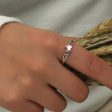 Rosalie: Anello in oro bianco con zirconia a cuore