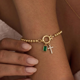 Immacolata™ - Bracciale Croce con Pietra del Mese