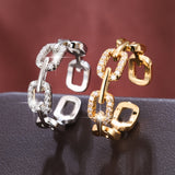 Anello in oro bianco con scintillante zirconia cubica