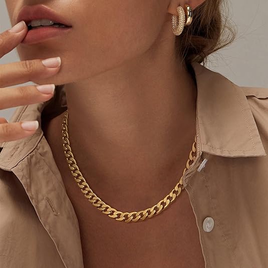 Mira™ - Collar de eslabones cubanos gruesos