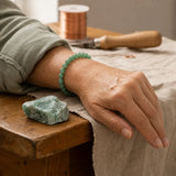 Bracciale in Avventurina Verde per Fortuna, Opportunità e Prosperità