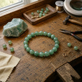 Bracciale in Avventurina Verde per Fortuna, Opportunità e Prosperità