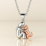 Collana con Pendente Abbraccio di Gatto