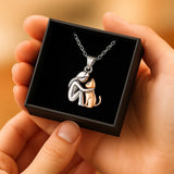 Collana con Pendente Abbraccio di Gatto