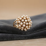 Anello in Oro con Perla Intarsiata Classico