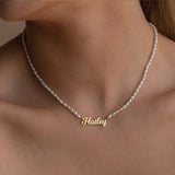 Bellara - Collana Nome Perle d'Acqua Dolce