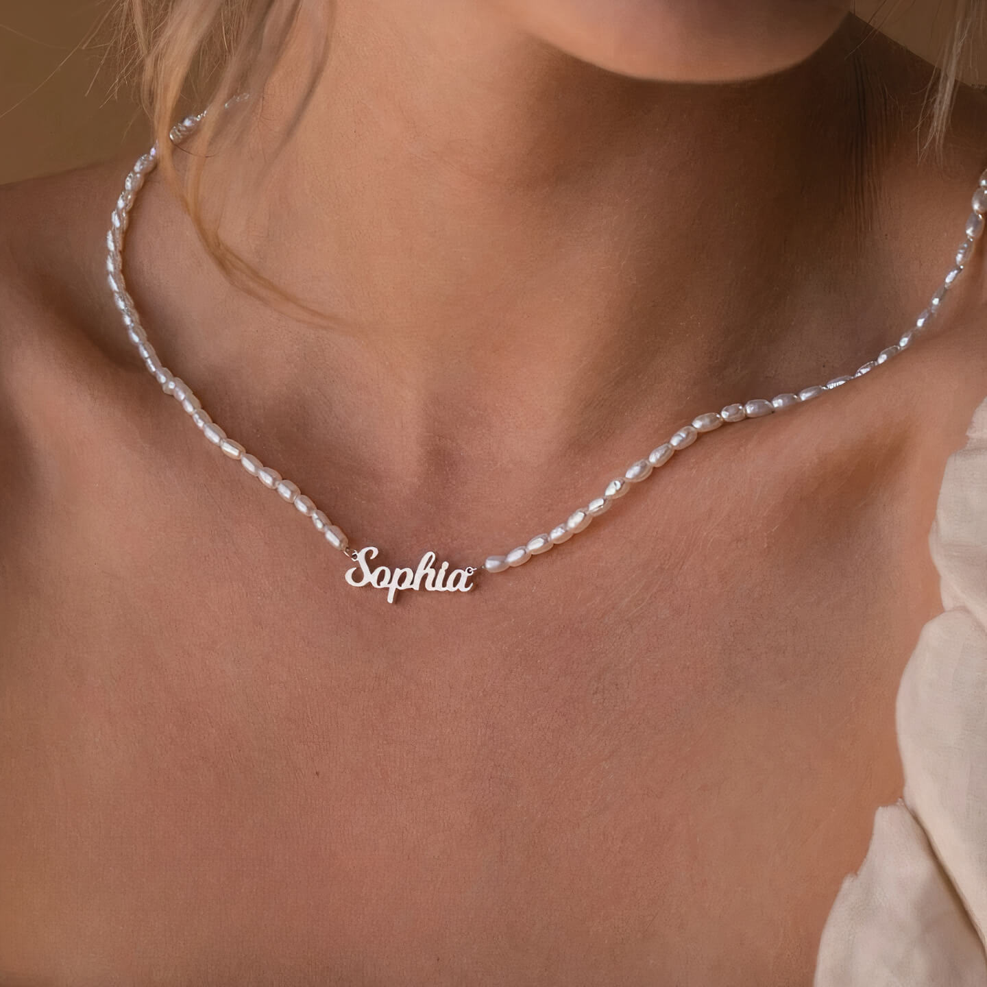 Bellara - Collana Nome Perle d'Acqua Dolce