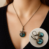 Bellissimo Collana Vintage a Libellula con Orecchini Bonus – Offerta a Tempo Limitato