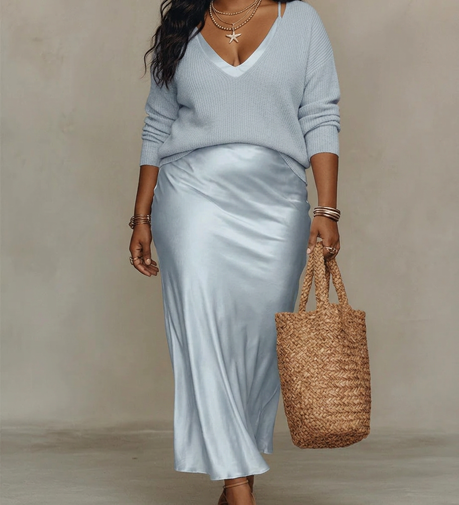Caterina™ – Elegante Vestido Midi de Satén