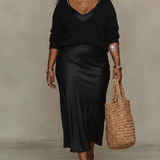 Caterina™ – Elegante Abito Midi in Raso