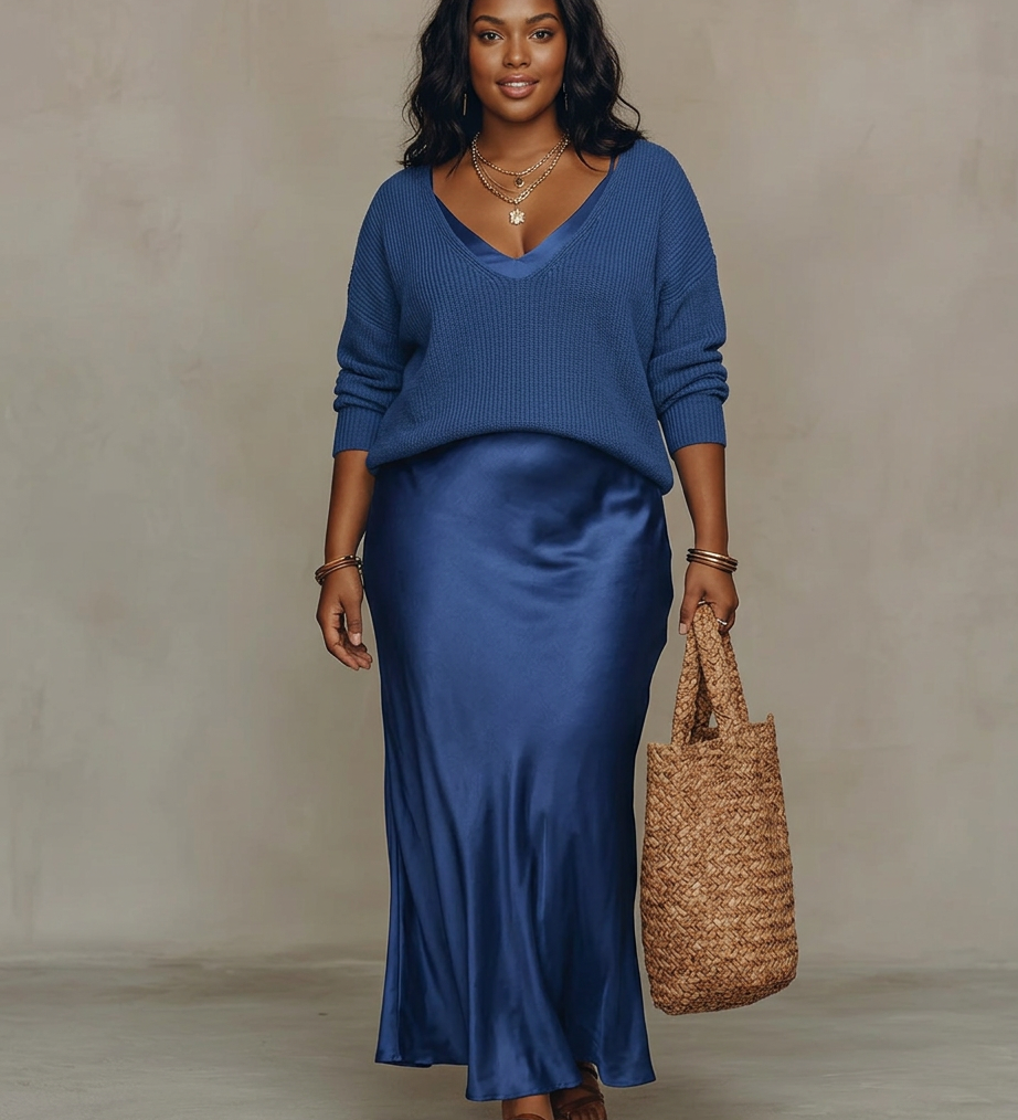 Caterina™ – Elegante Vestido Midi de Satén