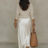 Caterina™ – Elegante Abito Midi in Raso