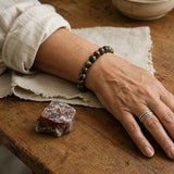 Bracciale in Giada di Sangue di Drago per Forza, Coraggio e Vitalità