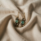 Orecchini a cerchio in perla cabochon argento classico