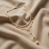 Collana a Catena Y con Perle