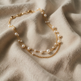 Collana Choker con Catena di Perle