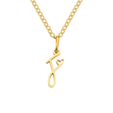 Collana con Iniziale a Forma di Cuore | Oro