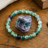 Bracciale in Fluorite per Focus, Chiarezza Mentale e Armonia Calma
