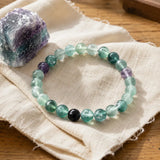 Bracciale in Fluorite per Focus, Chiarezza Mentale e Armonia Calma