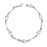 Bracciale in Argento Puro Edizione Limitata con Charm a Forma di Zampa di Cane e Osso