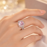 Gianella™ - NOro e Ametista: Anello con Halo
