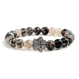Bracciale con Paws di Perline – Design in Pietra Naturale