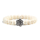 Bracciale con Paws di Perline – Design in Pietra Naturale