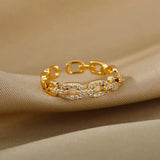 Anello Regolabile in Catena Link Verona