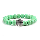 Bracciale con Paws di Perline – Design in Pietra Naturale