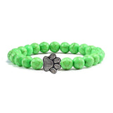 Bracciale con Paws di Perline – Design in Pietra Naturale