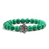 Bracciale con Paws di Perline – Design in Pietra Naturale
