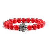 Bracciale con Paws di Perline – Design in Pietra Naturale