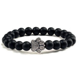 Bracciale con Paws di Perline – Design in Pietra Naturale