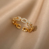 Anello Regolabile in Catena Link Verona
