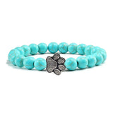Bracciale con Paws di Perline – Design in Pietra Naturale