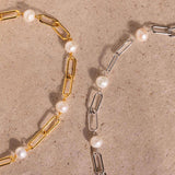 Bracciale in Catena di Perle Senza Tempo