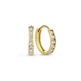 Set di Orecchini in Pietra Dara Brillane | Oro